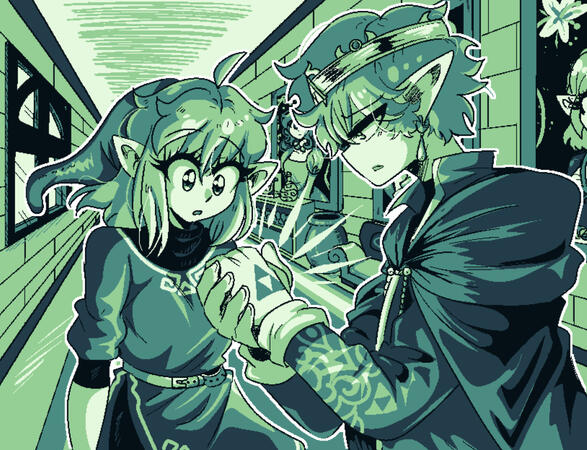 Cutscene Image from a Zelda Fangame Project of mine.